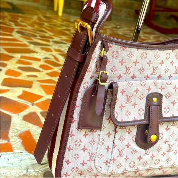 LOUIS VUITTON Monogram Mini Besace Mary Kate Bag Red M92321 LV - Picture 6 of 17